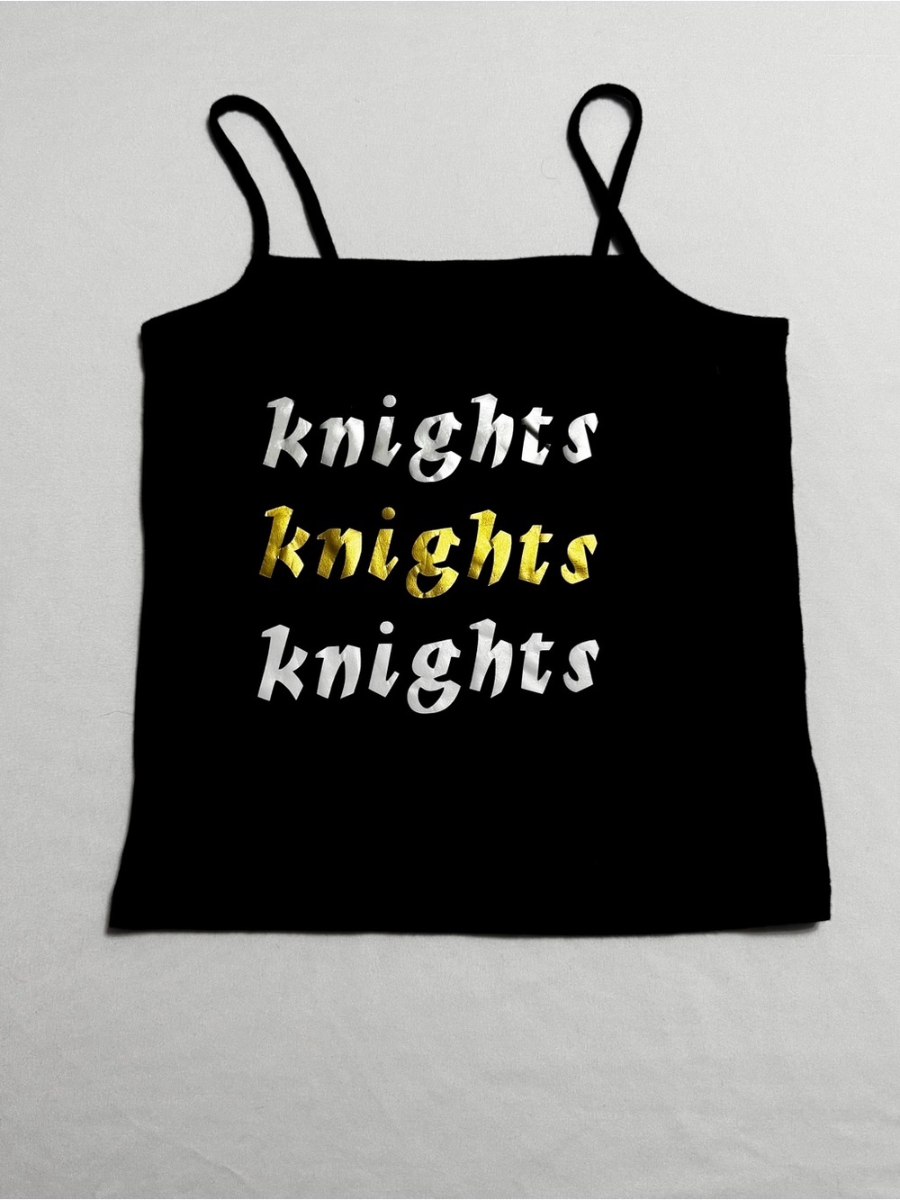 UCF Knights Black Gold Graphic Cami Tank Top Size S